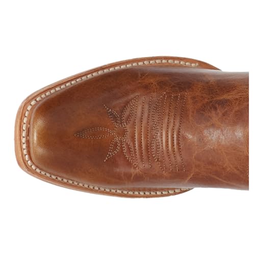 Dan Post Boots Womens Amber Embroidered Trail Square Toe Pull On Casual Boots Mid Calf Low Heel 1-2" - Brown4