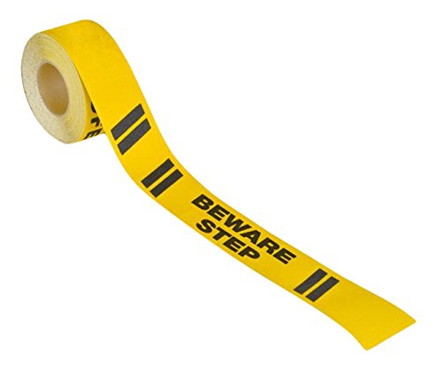 14.123.e3r M2 Antirutschbelag Hazard Warning "Beware Schritt" Rolle, gelb/schwarz