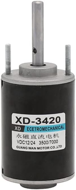 DC 12V 3500rpm or 24V 7000rpm High Speed DC 30W Marshmallow Permanent Magnet Miniature DC Small Motor - (Speed(RPM): 12V-3500RPM)