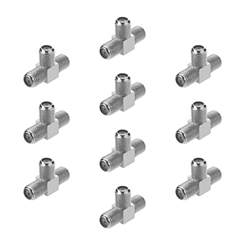 10 pezzi T forma F tipo femmina a Jack adattatore RF connettori