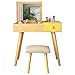 Tocadores Mesa de tocador for tocador Simple Pequeño Apartamento Mini tocador Mini tocador Muebles de dormitorio Dormitorio (Enviar taburete de maquillaje) escritorio de maquillaje ( Color : A )