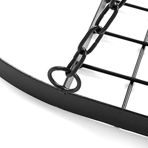 Yosoo Health Gear Keukenrekken met 10 haken Pot Pan Rack Zwart voor Keukenkast Pantry Deksels, Schalen, Teller, Kast…