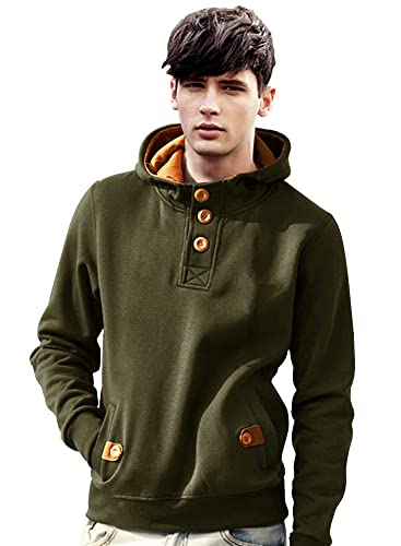 Image of EYEBOGLER Mens Casual Solid Hooded Neck Full Sleeve Sweatshirt