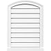 Ekena Millwork GVPAR12X2203SN Arch Top Surface Mount PVC Gable Vent, 12"W x 22"H, Factory Primed White