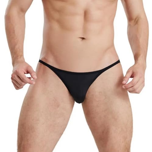 Men Sexy Underwear Transparent Panties Gay Breathable Briefs Male Mesh Low-waist High Fork Bikini3