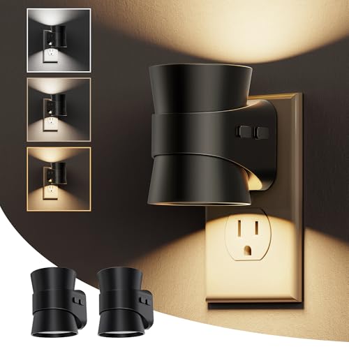Image of L LOHAS LED Night Lights Plug into Wall, Dimmable Night Light 2pack, 3CCT Adjustable Light Color and Brightness, Multi-Scenario use, for Living Room, Kitchen, Hallway, Bathroom