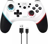 Snugome Wireless Controller for Switch/Lite/OLED Pro Controller for Switch Remote Joystick Gamepad Supports Wake up, Gyro Axis, Turbo, Dual Vibration and Screenshot Function (White) - Image 4