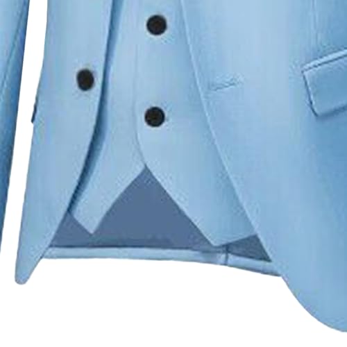 Mens 3 Piece Business Wedding Solid Suit Formal Dress Jacket Vest Pants Set Tow Button Slim Fit Formal Suit3