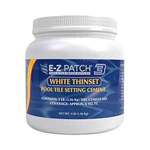 3 Thinset Pool Tile Setting Cement – White – 3lbs EZP-132