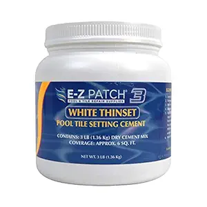 E-Z Products EZP-132 White Thinset Pool Cement - 3 lbs