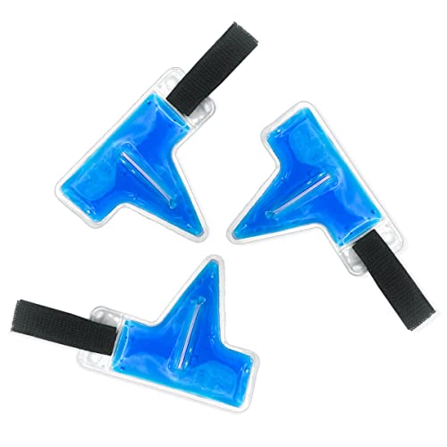 Cold Gel Ice Bag for Fingers and Toes, Cold and Hot Treatment Sleeve, Wearable Quick Freezing Sleeve, Reusable, Cold Finger Sleeve for Arthritis, Sports Injury, Swelling and Pain Relief.(3 Pack)