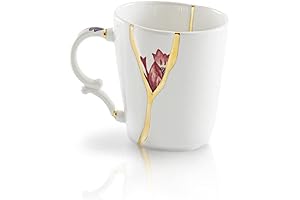A Repair-Inspired Vessel: Seletti Kintsugi Mug Cup in Porcelain and 24 Carat Gold Mod. 3
