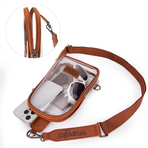 Wrangler Crossbody Clear Sling Bags for Women Stadium Approved Cross Body Purse for Sports Events Concerts4