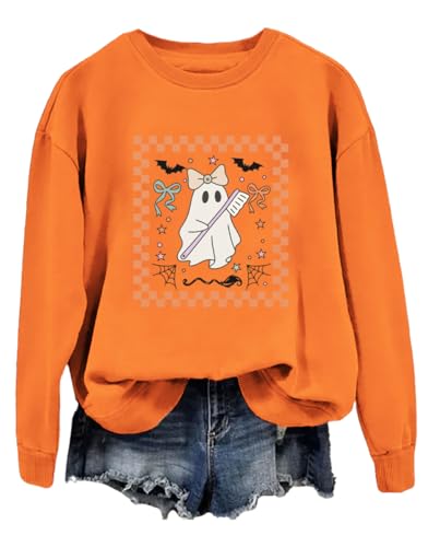 Dental Crew Ghost Sweatshirt Dental Halloween Casual Shirts top