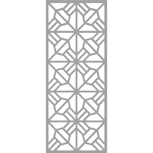 Image of 9 3 /8 inchW x 24 3 /8 inchH x 3 /8 inchT Auburn Decorative Fretwork Wall Panels in Architectural Grade PVC