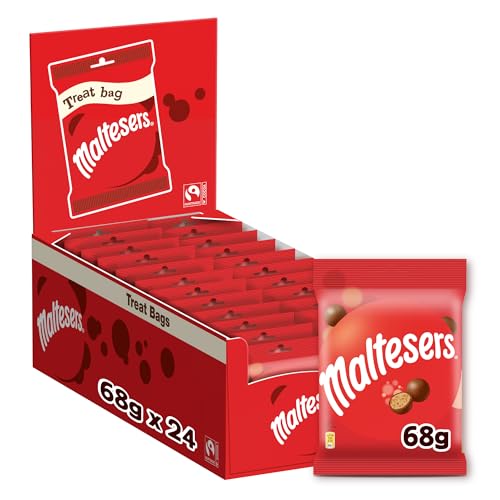 Maltesers Snack en Bolitas de Leche Malteada recubiertas de Chocolate con leche (68g)