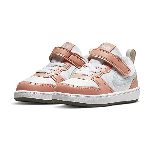 Nike Court Borough Low 2 Se 1 Infant/Toddler Shoes Size 5, Color: White/Aura/Madder Root4