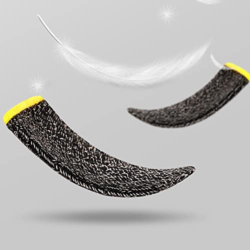 Gaming Finger Sleeves For Mobile Gaming, 0.3Mm Silver Fiber, Smooth Operation, Anti-Sweat, Extremely Thin, Nuozme Finger Sleeves Compatible With Mobile Phone Tablet Devices, 8 Pcs (Red) #TOP7