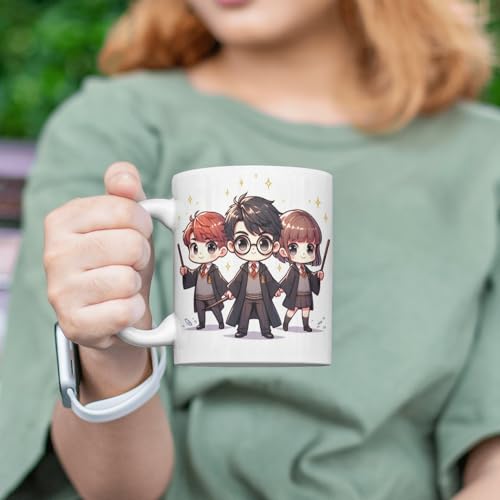 Image of Half Engineer Gifts - HE Herry Potter Theme Coffee Mug 325ml with Fridge Magnet | Birthday Gift for Brother Sister Son Daughter Friend | Festival Gift for Rakhi, Diwali, Christmas, New Year | Office