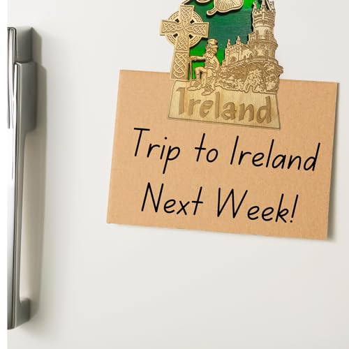 Imán decorativo rectangular de recuerdo de Irlanda miniatura 3