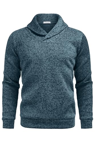 COOFANDY Men Dress Sweater Shawl Collar Sweatshirt Fashion Light Fleece Sweatshirt2