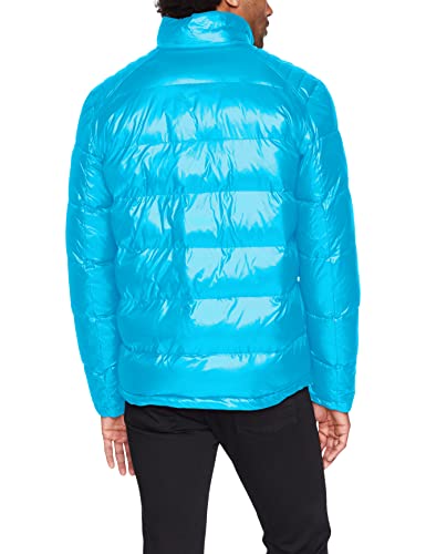 Image of GUESS Men's Mid-weight Puffer Jacket With Removable Hood