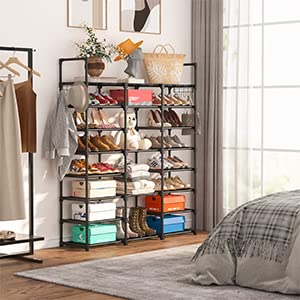 Tribesigns Large Shoe Rack Shoe Organizer 8 Tiers Shoe Rack For Closets Heavy Duty Metal Shoe Rack Large Capacity Up To 50 Pairs Shoe Shelf Boots Organizers And Storage For Entryway #TOP7