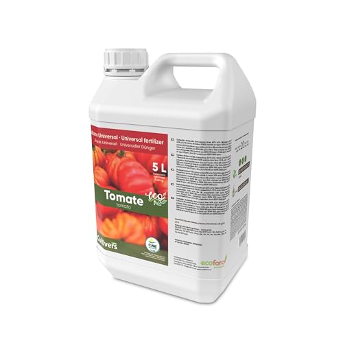 CULTIVERS Fertilizante Tomates Ecológico 5 L. Abono Líquido100% Orgánico y Natural, Potencia el Sabor y el Crecimiento. Aumenta la Calidad de los Frutos y la Cosecha