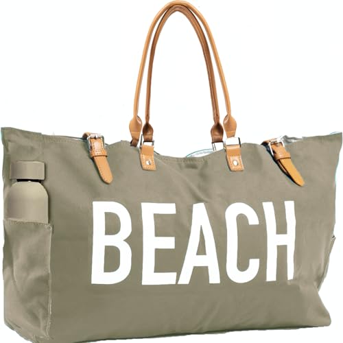 Image of Keho Waterproof Beach Bag with Pockets For Women (Sandproof)