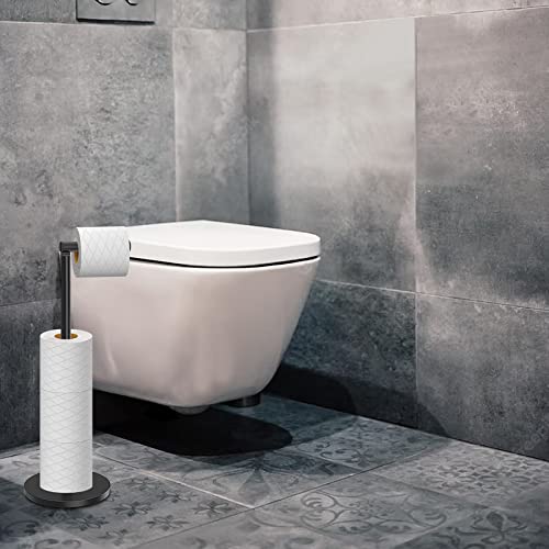 Topsky Free Standing Toilet Roll Holder, Stainless Steel Anti Rust Toilet Paper Holder for 4-5 Jumbo Rolls - Image 3