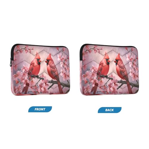 Funda para portátil de 13-14 pulgadas con diseño de flores rosas miniatura 2