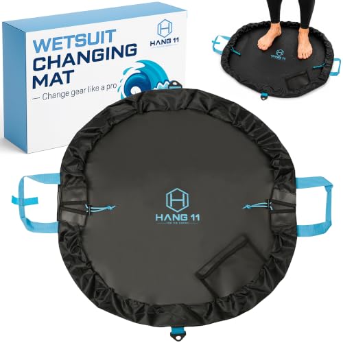 Hang 11 Wetsuit Changing Mat Bag - Large 32' Surf Changing Mat (Blue)