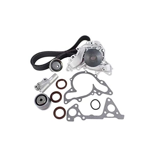DNJ TBK135WP Timing Belt Kit with Water Pump for 1995-2005 / Chrysler, Dodge, Mitsubishi/Avenger, Cirrus, Eclipse, Galant, Montero, Montero Sport, Sebring, Stratus / 2.5L, 3.0L / SOHC / V6 / 24V