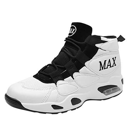 Sneakers For Men Couple Breathable Comfortable Wear Cushion High Basketball Shoes