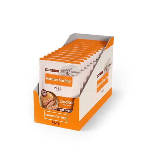 Nature's Variety Original No Grain - Paté para Gatos Adultos con Pollo - Caja 12 x 70 g
