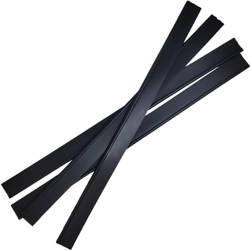 Image of 34.5cm /13.58'' (4pcs) Silicone Glass Squeegee Strips,Squeegee Replacement Silicone Blade for Window, Glass, Shower Doors Cleaning