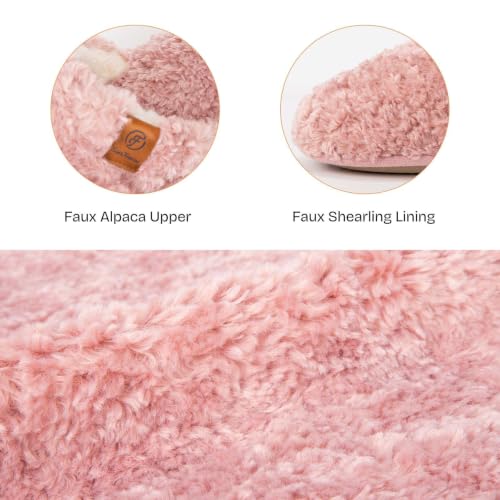 EverFoams Women's Fuzzy Slippers Cozy House Shoes Pink, 11-12 US by EverFoams - Used condition - Image 5