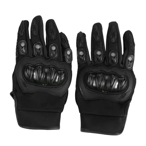 BESPORTBLE 1Pair Breathable Full Finger Motorbike Cycling Gloves for Outdoor Sports Skid Comfortable Fit and Stylish Design Black for Fitness and Biking Activities