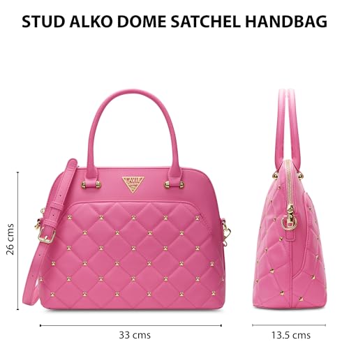 Image of Lavie Signature Women's Stud Elko Satchel Handbag | Satchel Bag for Work | Ladies purse | Stylish Shoulder Bag | Gift For Women