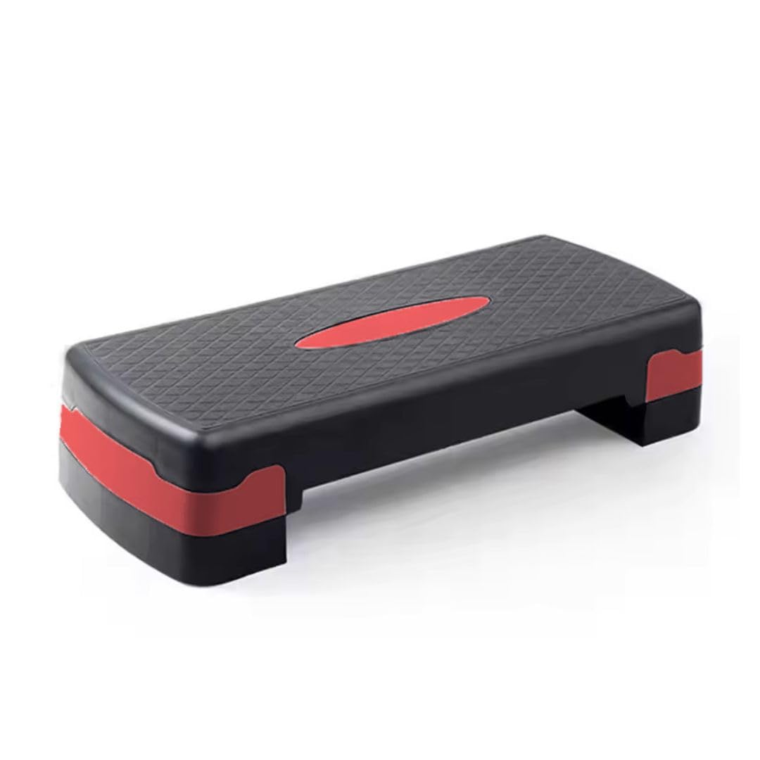 KARAN KING Fitness Stepper for Home & Gym, Cardio, Weights, Yoga, Workout – Adjustable 2 Step Level Heights (10,15 cm) – Perfect Equipment Accessory Set for Fitness Routines