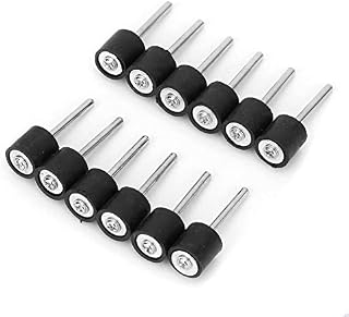 12Pcs Iron Polishing Sanding Drum Holder Rubber Mandrel 1/8 Inch Shank Sanding Sleeve for Compatible Rotary Tool