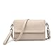 Kleine Umhängetasche für Damen, Mini-Handtasche, Messenger-Tasche für Schulmädchen - Beige - Einheitsgröße