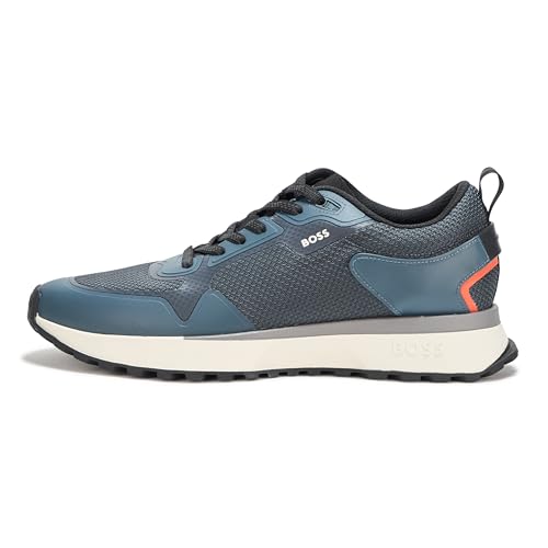 Image of BOSS Men's Big Logo Mesh Mix Lace Up Sneaker
