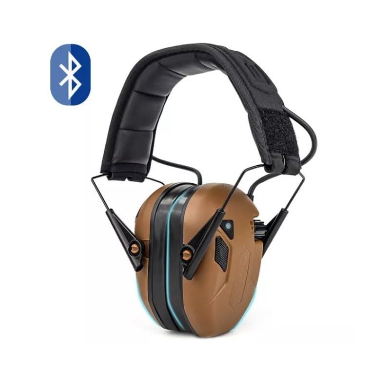 Auriculares de Protección Auditiva EARMOR M300T, Bluetooth, Cancelación de Ruido, 3 Modos de Captación, Marrón