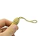 Makhry 20pcs 6 Inch Gold Silky Floss Tassels with 2-Inch Cord Loop and Small Chinese Knot for DIY Craft Accessory