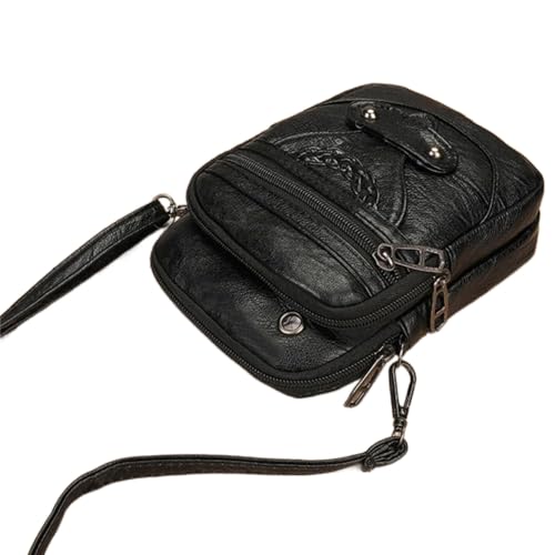 Multi-Function Messenger Bag,Double Layer Wallet Pouch,Casual Crossbody Bag,Mini Sling Messenger Bag,Phone Chest Bag for Men Women2