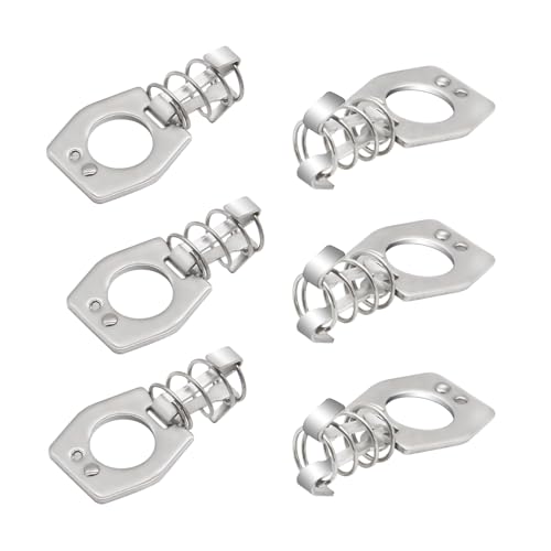 Image of RV Water Heater Cam Lock - 6 Pack - Silver - Modern Style - Bolt Mount - RV Water Heater Door Latch