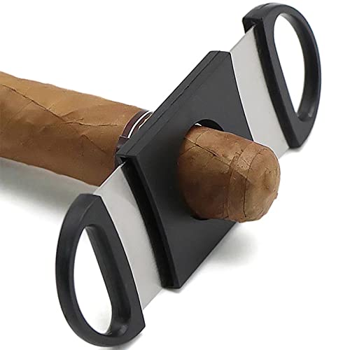 Cortador de Puros, Cortador de Cigarros,Bolsillo Cigar Cutter Acero Inoxidable Doble Hoja, Bolsillo Cortador De Puros, Tijeras para Cigarros para Mayoría del Tamaño de Cigarros Cover