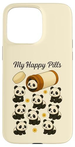 Funny Panda My Happy Pills D j̎q ̎q LbY X}zP[X iPhone 15 Pro Max p