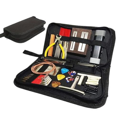 Kit de configuración de guitarra, kit de instrumentos de guitarra – Instrumentos Luthier 72x con bolsa de transporte | Accesorios para instrumentos de cuerda para músicos, juego de cuerdas para puente
